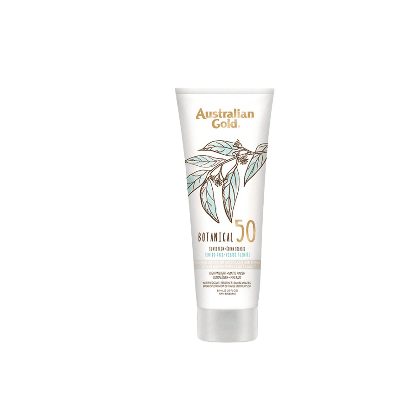 AUSTRALIAN GOLD Botanical BB kremas veidui Fair to Light SPF50 88 ml