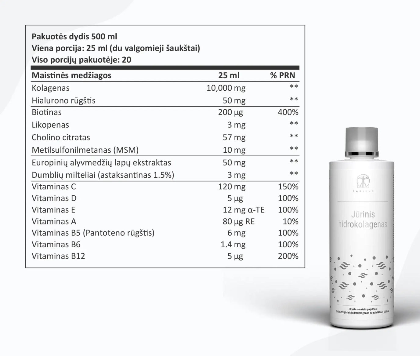 SAPIENS, Vitaminų rinkinys MOTERIMS, 1 vnt