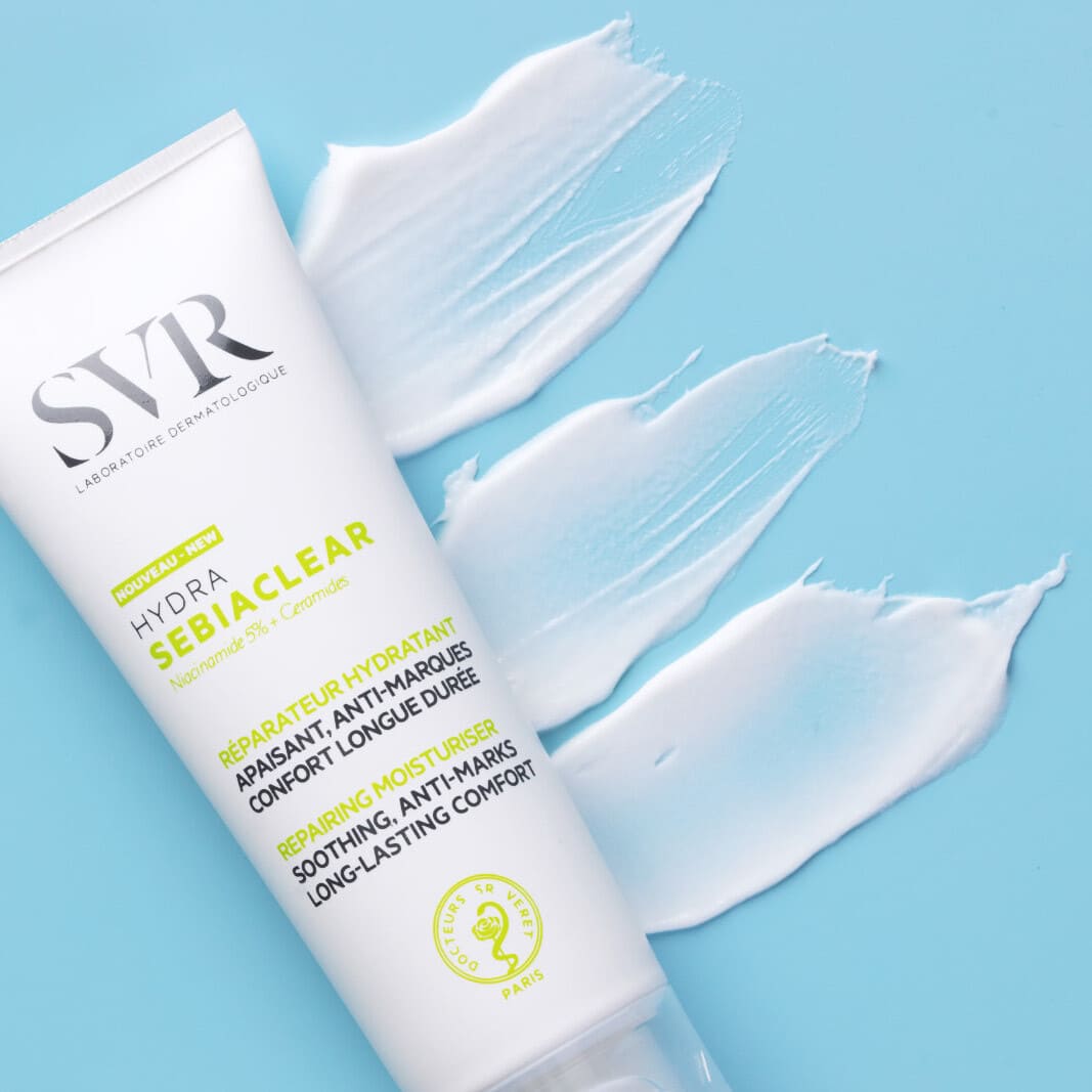SVR veido kremas itin dehidratuotai, į aknę linkusiai odai SEBIACLEAR HYDRA, 40 ml