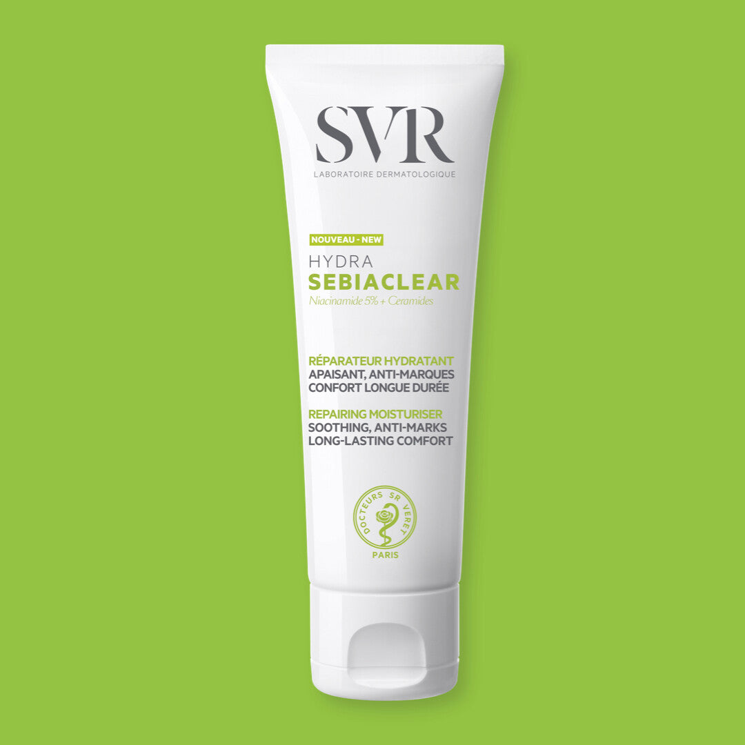 SVR veido kremas itin dehidratuotai, į aknę linkusiai odai SEBIACLEAR HYDRA, 40 ml