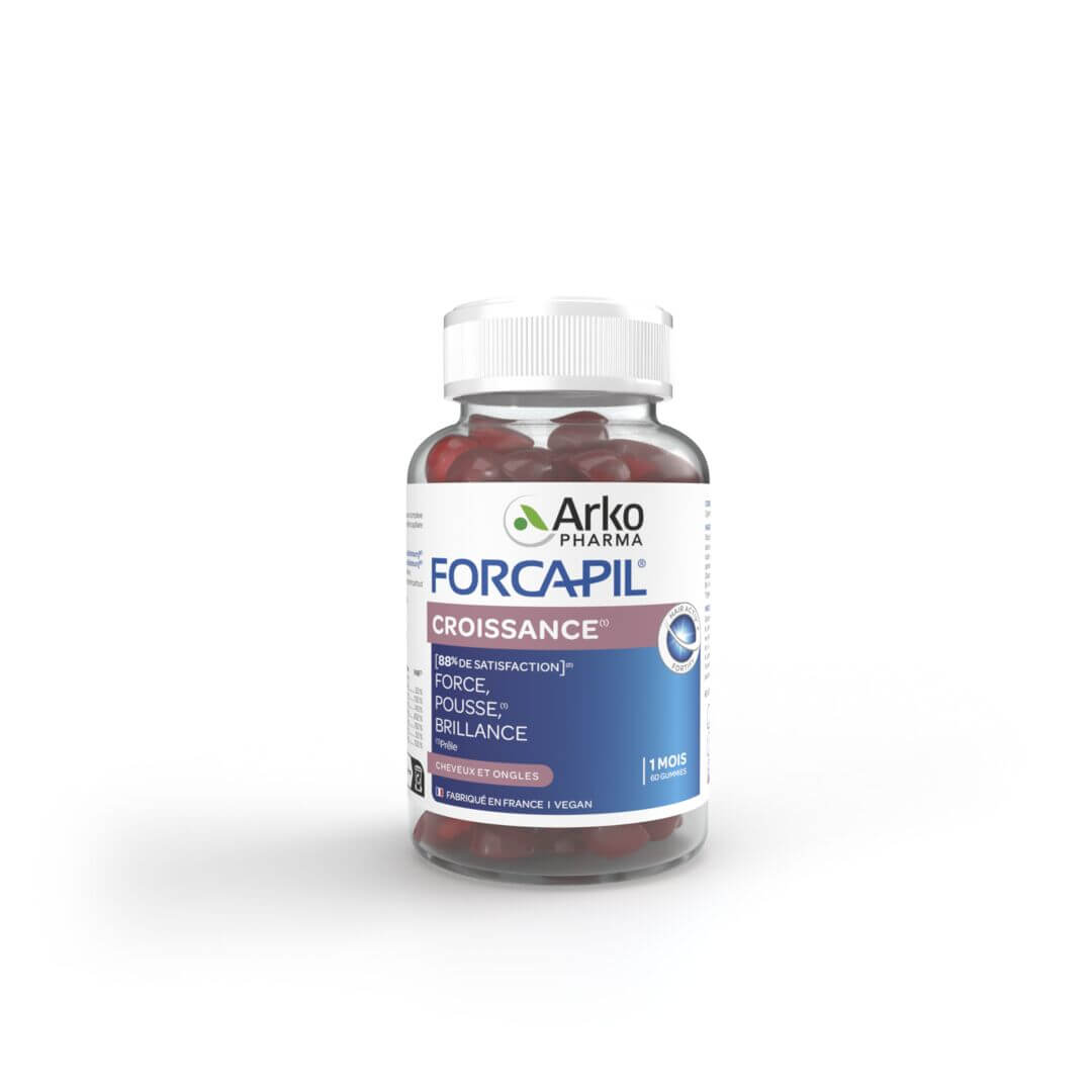 FORCAPIL® CROISSANCE, maisto papildas plaukams ir nagams, 60 guminukų