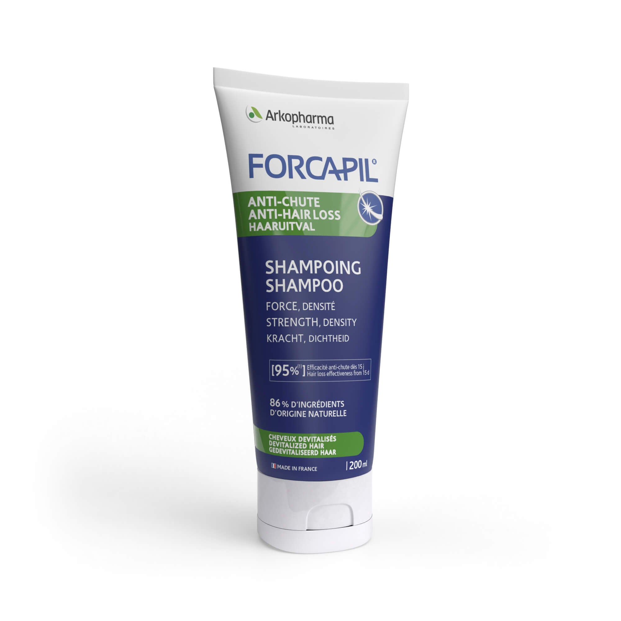 FORCAPIL® ANTI-CHUTE SHAMPOO -šampūnas slenkančių plaukų priežiūrai, 200ml