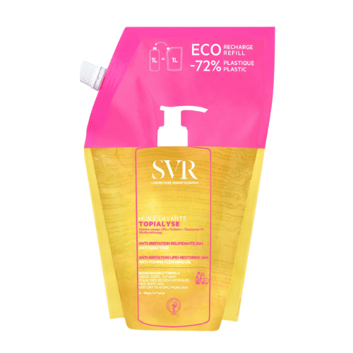 SVR aliejinis kūno prausiklis atopiškai odai TOPIALYSE HUILE LAVANTE RECHARGE