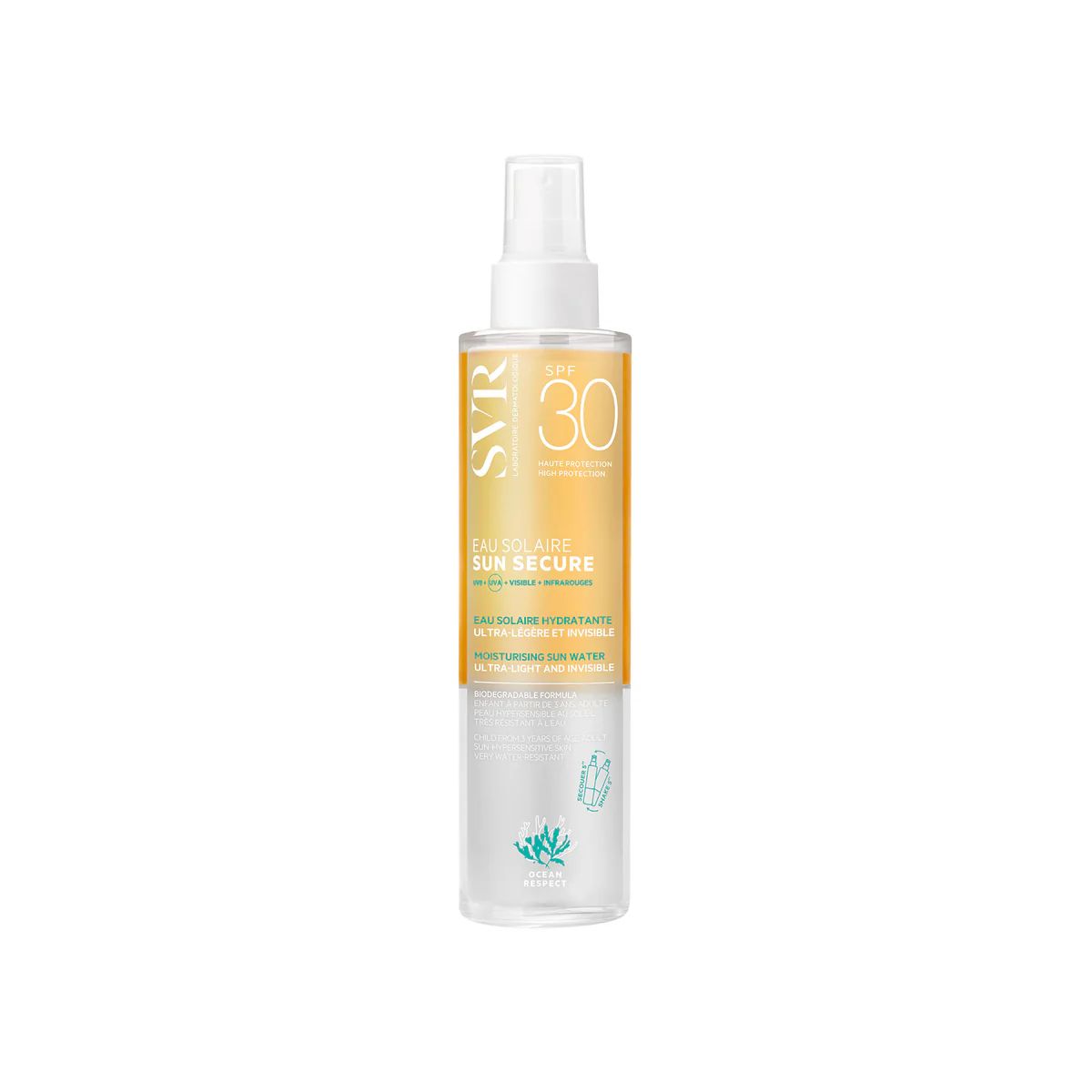 SVR kūno vanduo nuo saulės itin jautriai odai SUN EAU SOLAIRE, SPF 50+, 200 ml