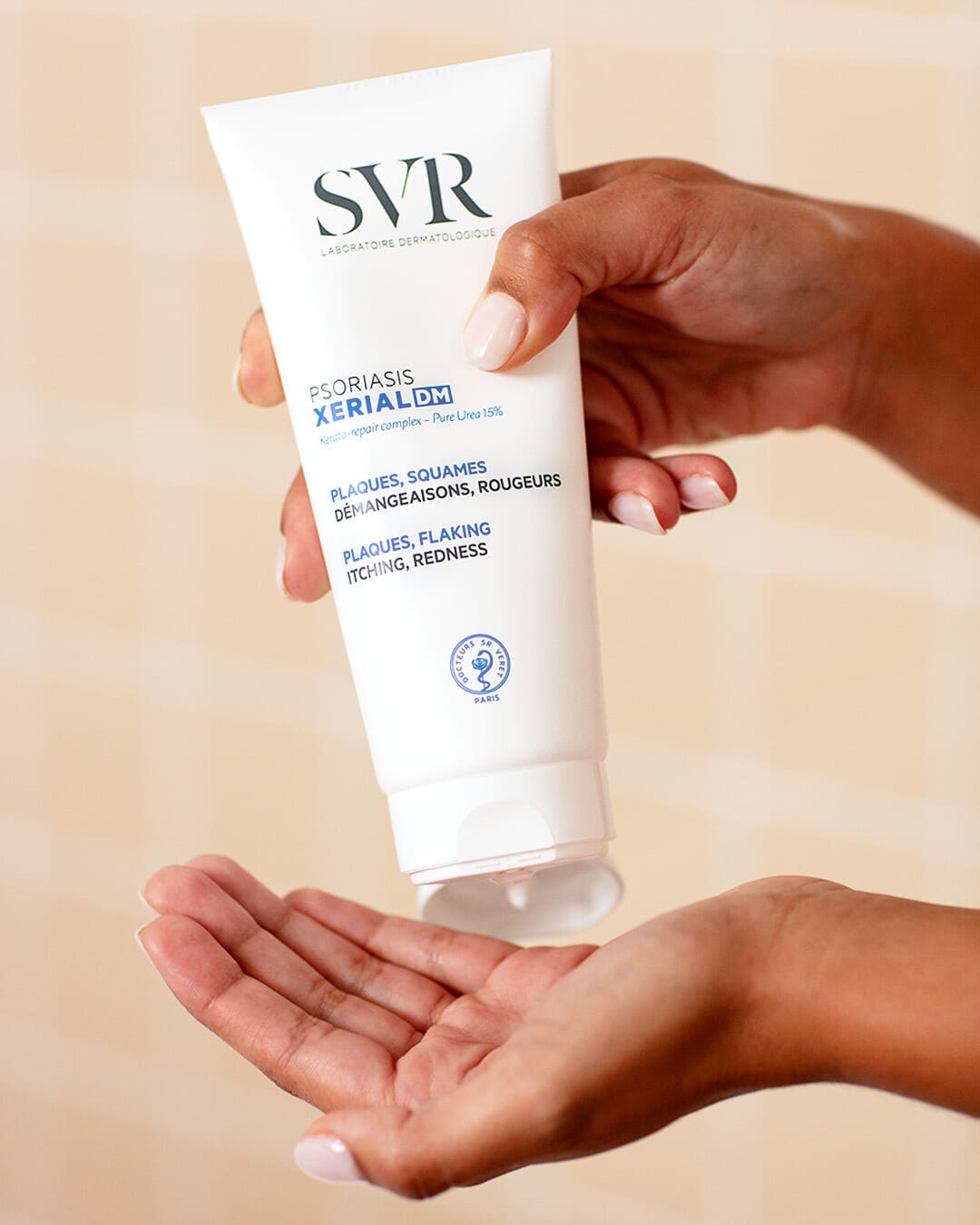 SVR veido ir kūno kremas psoriazės paveiktai odai XERIAL PSORIASIS DM, 200 ml