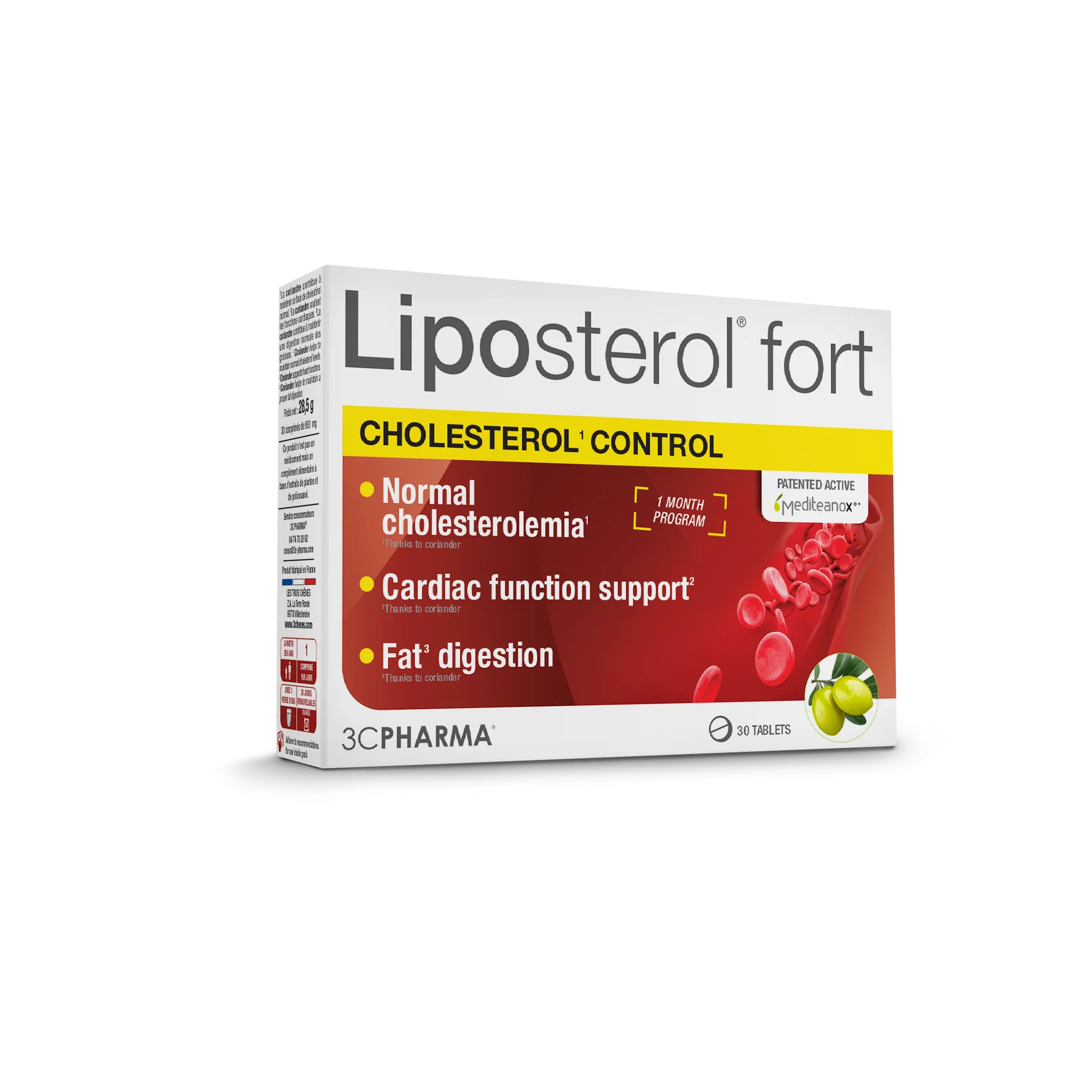 3C PHARMA LIPOSTEROL FORT cholesteroliui 30 tablečių
