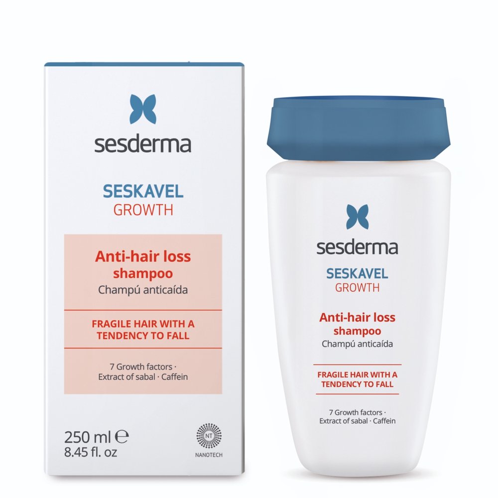 SESDERMA, seskavel growth šampūnas nuo plaukų slinkimo, 250ml