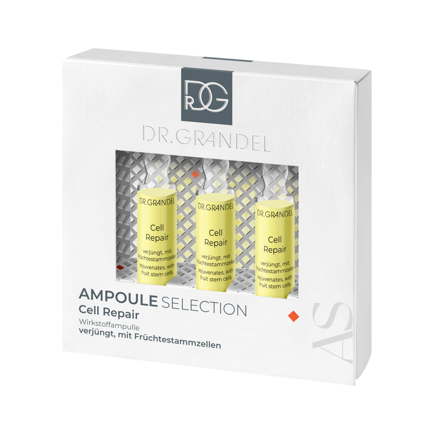 DR. GRANDEL, aktyvių ingredientų koncentrato ampulės CELL REPAIR, 3x3 ml