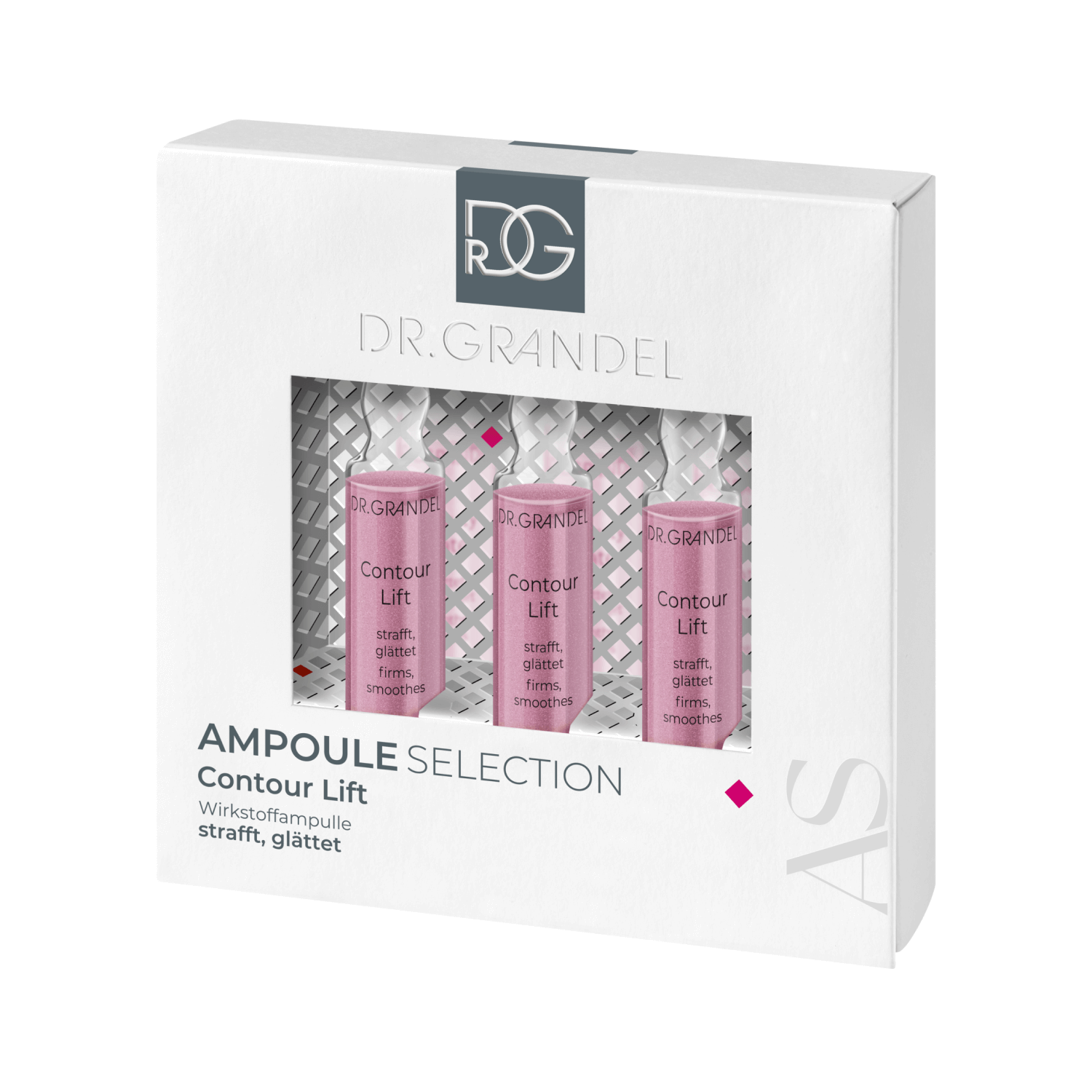 DR. GRANDEL, aktyvių ingredientų koncentrato ampulės CONTOUR LIFT, 3x3 ml
