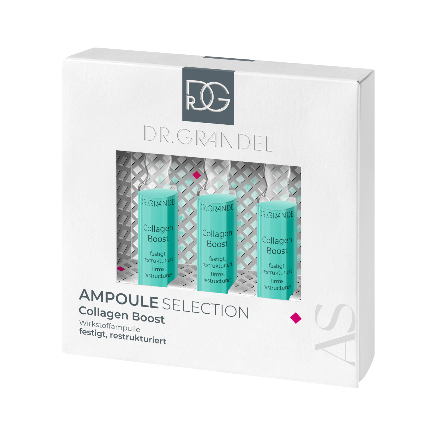 DR. GRANDEL, aktyvių ingredientų koncentrato ampulės COLLAGEN BOOST, 3x3 ml