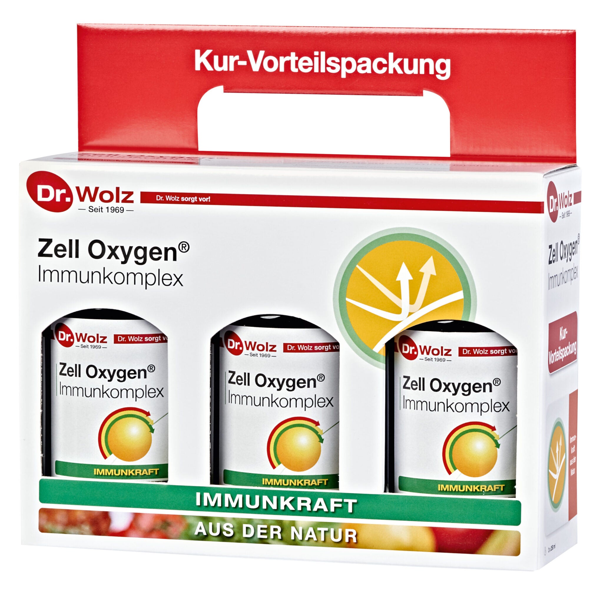 DR. WOLZ,  Zell OXYGEN IMMUNKOMPLEX CURE PACK, 3 x 250 ml.