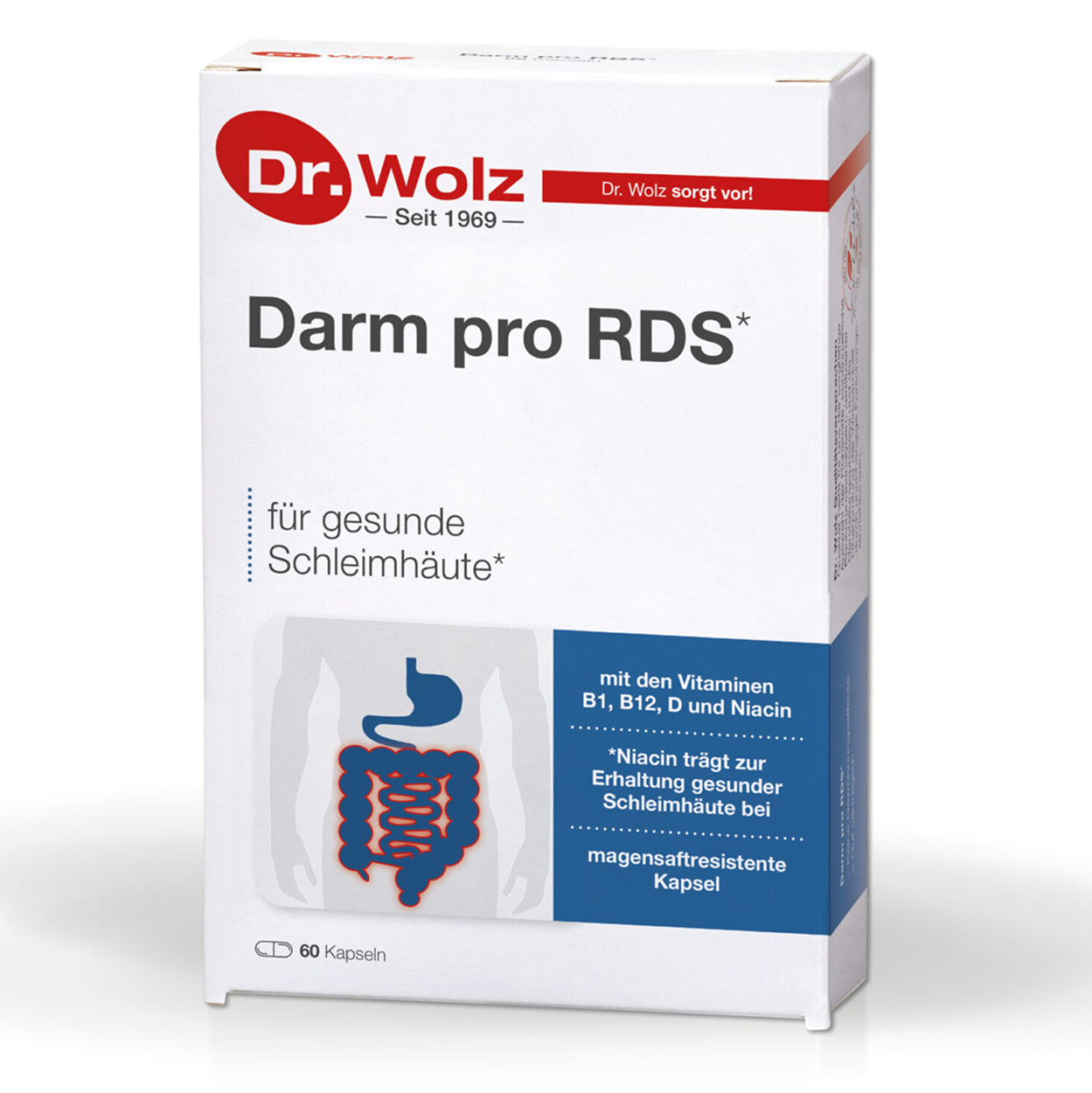 DR. WOLZ, Darm Pro RDS Reizdarm, 60 kapsulių