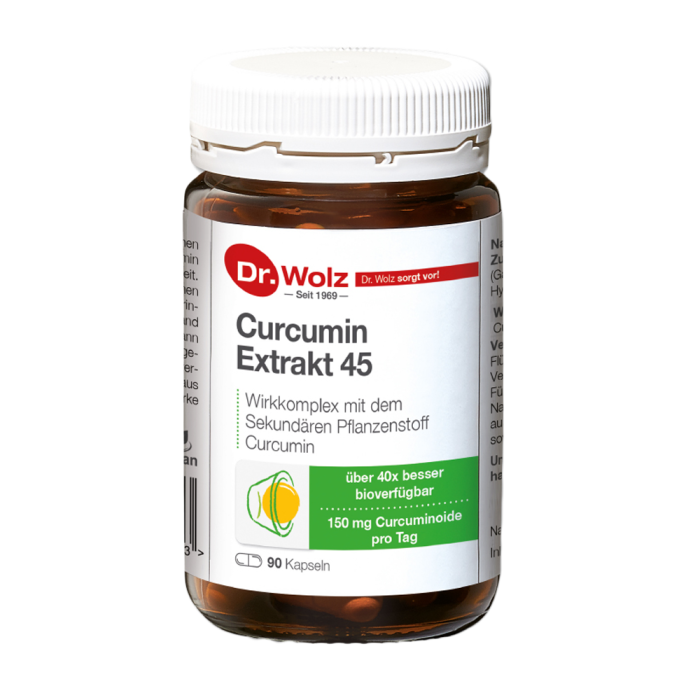 DR. WOLZ,  Curcumin Extract 45, 90  kapsulių