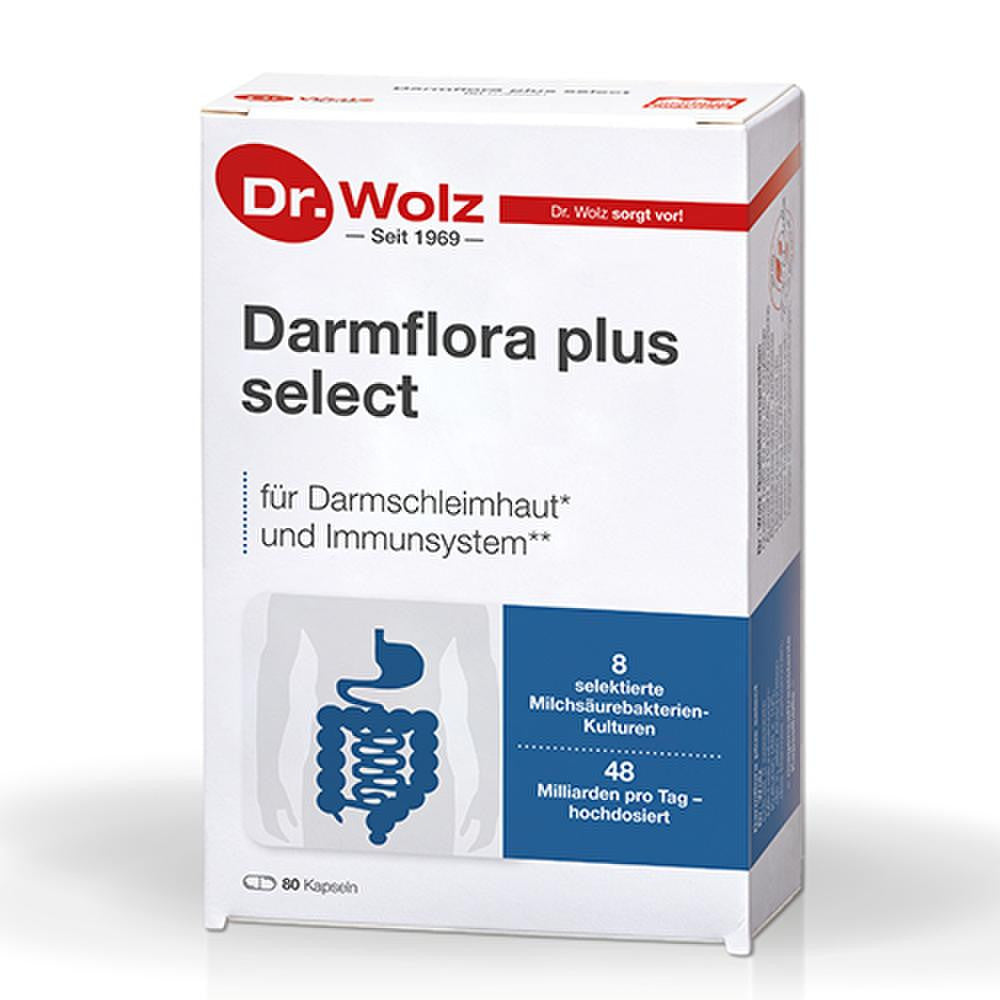 DR. WOLZ,  Darmflora plus select, 80  kapsulių