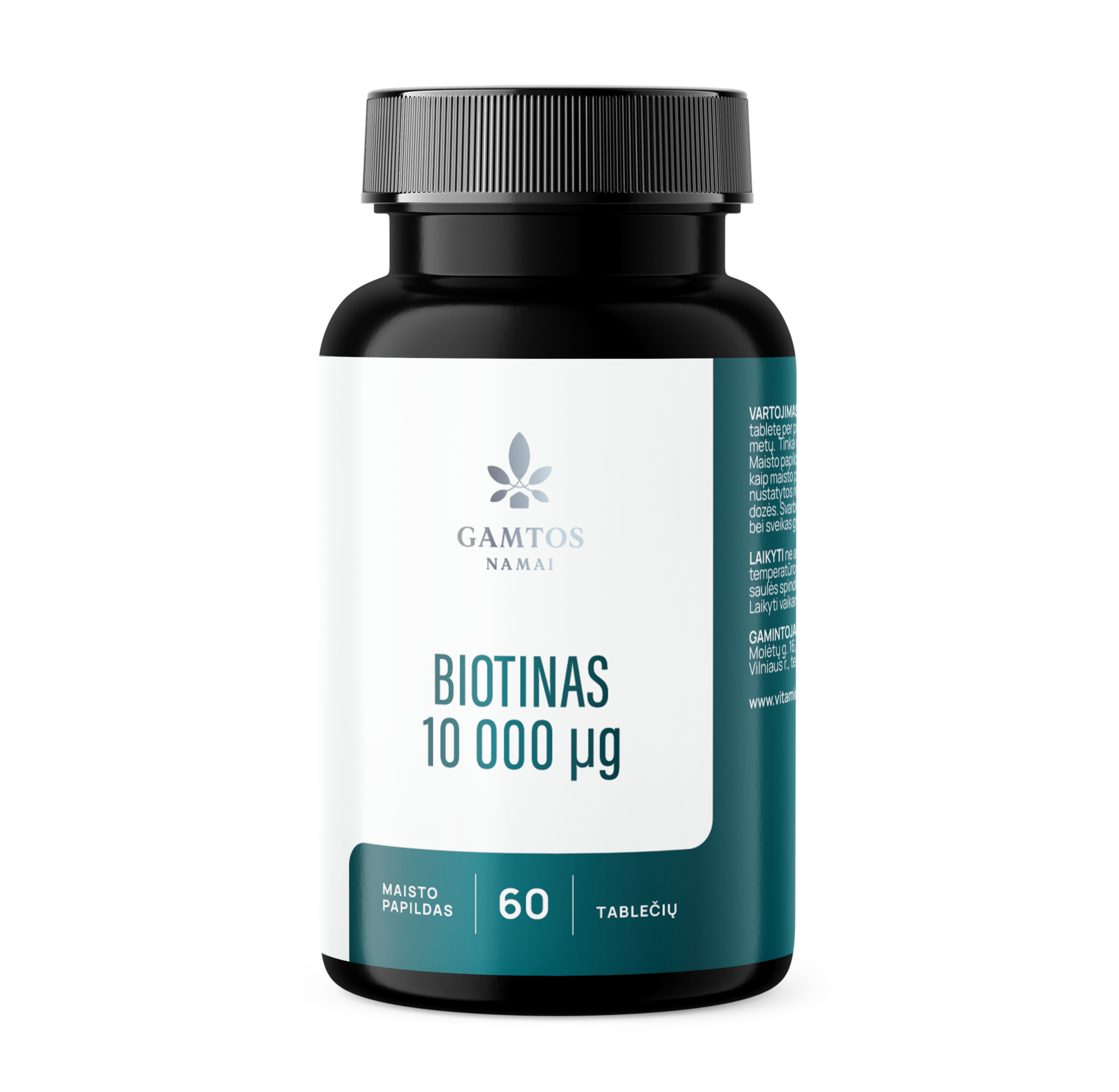 GAMTOS NAMAI, BIOTINAS 10 000, 60 tablečių