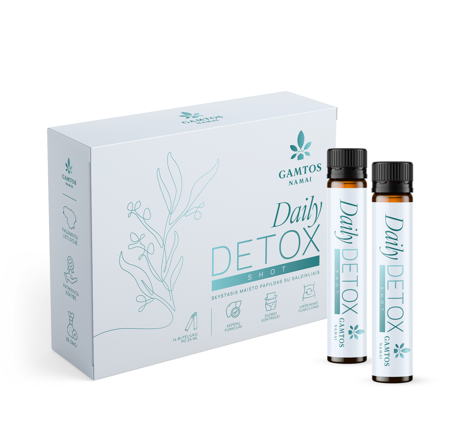 GAMTOS NAMAI, DAILY DETOX SHOTS, 25 ml x 14 vnt