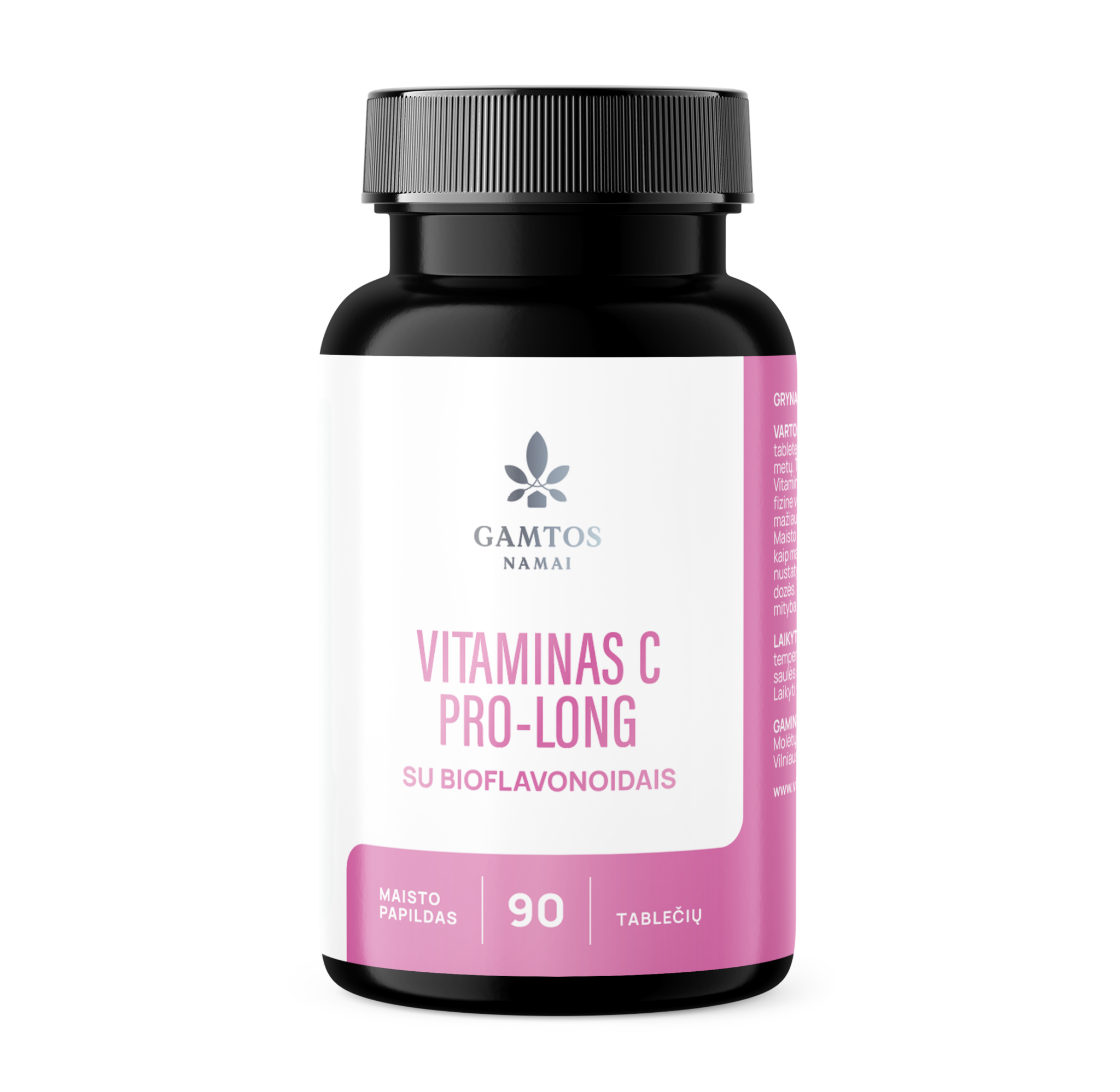 GAMTOS NAMAI, VITAMINAS C PROLONG 500 MG, 90 tablečių