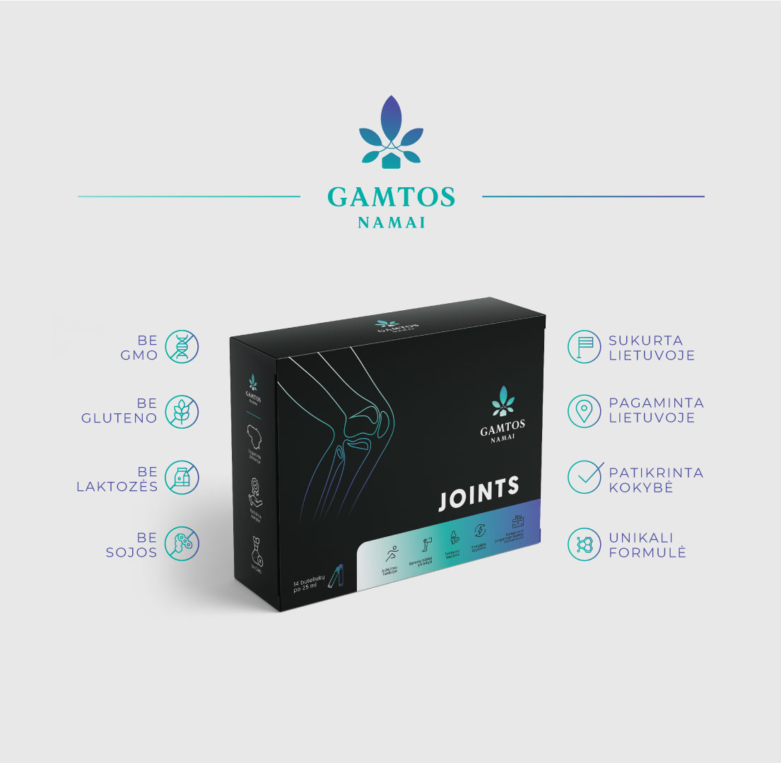 GAMTOS NAMAI, JOINTS SHOTS, 25 ml  x 25 vnt