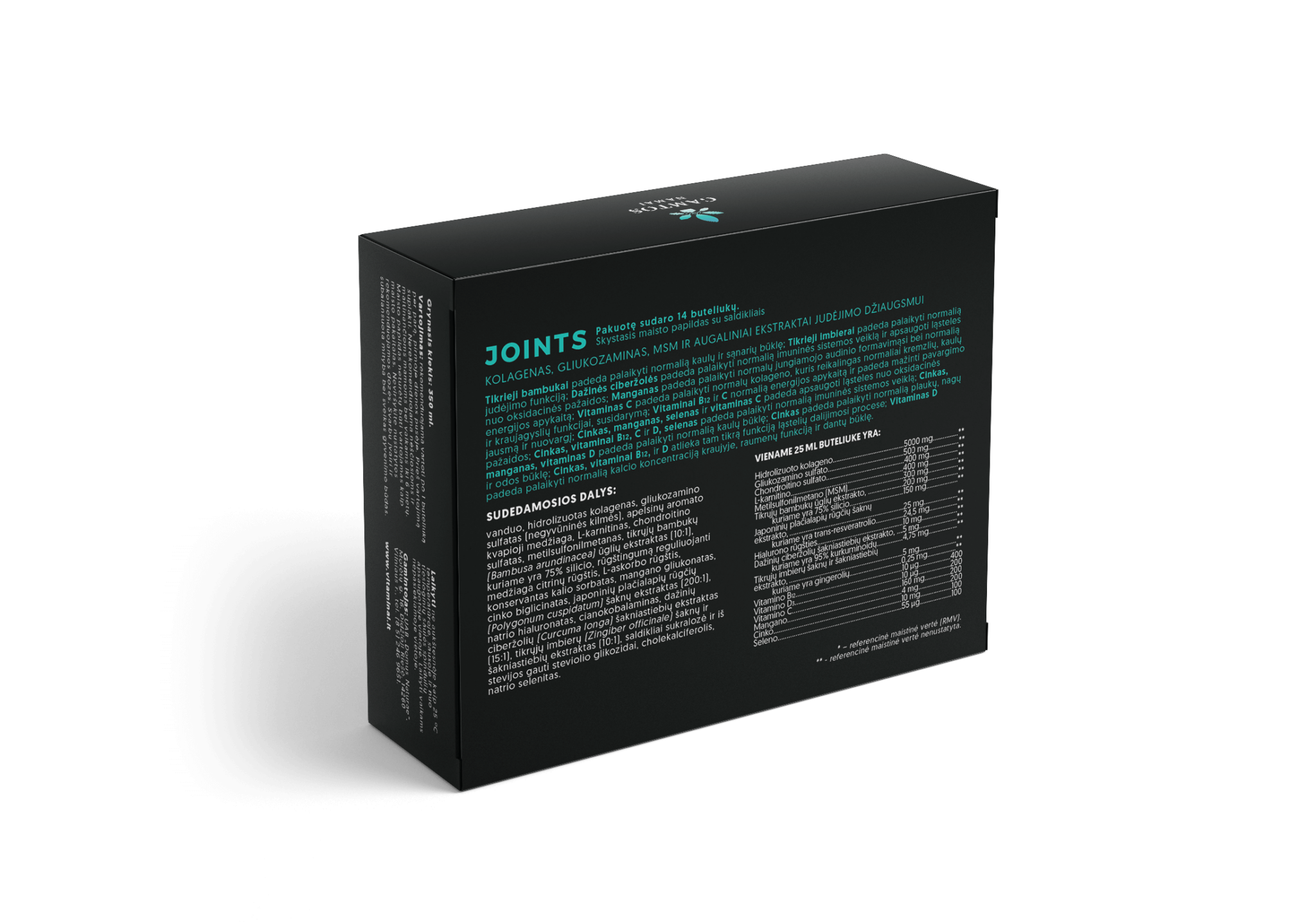 GAMTOS NAMAI, JOINTS SHOTS, 25 ml  x 25 vnt