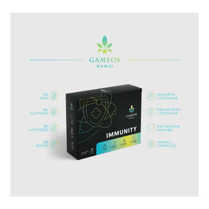 GAMTOS NAMAI, skystas  IMMUNITY SHOTS, 25 ml x 14 vnt.