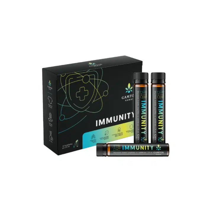 GAMTOS NAMAI, skystas  IMMUNITY SHOTS, 25 ml x 14 vnt.
