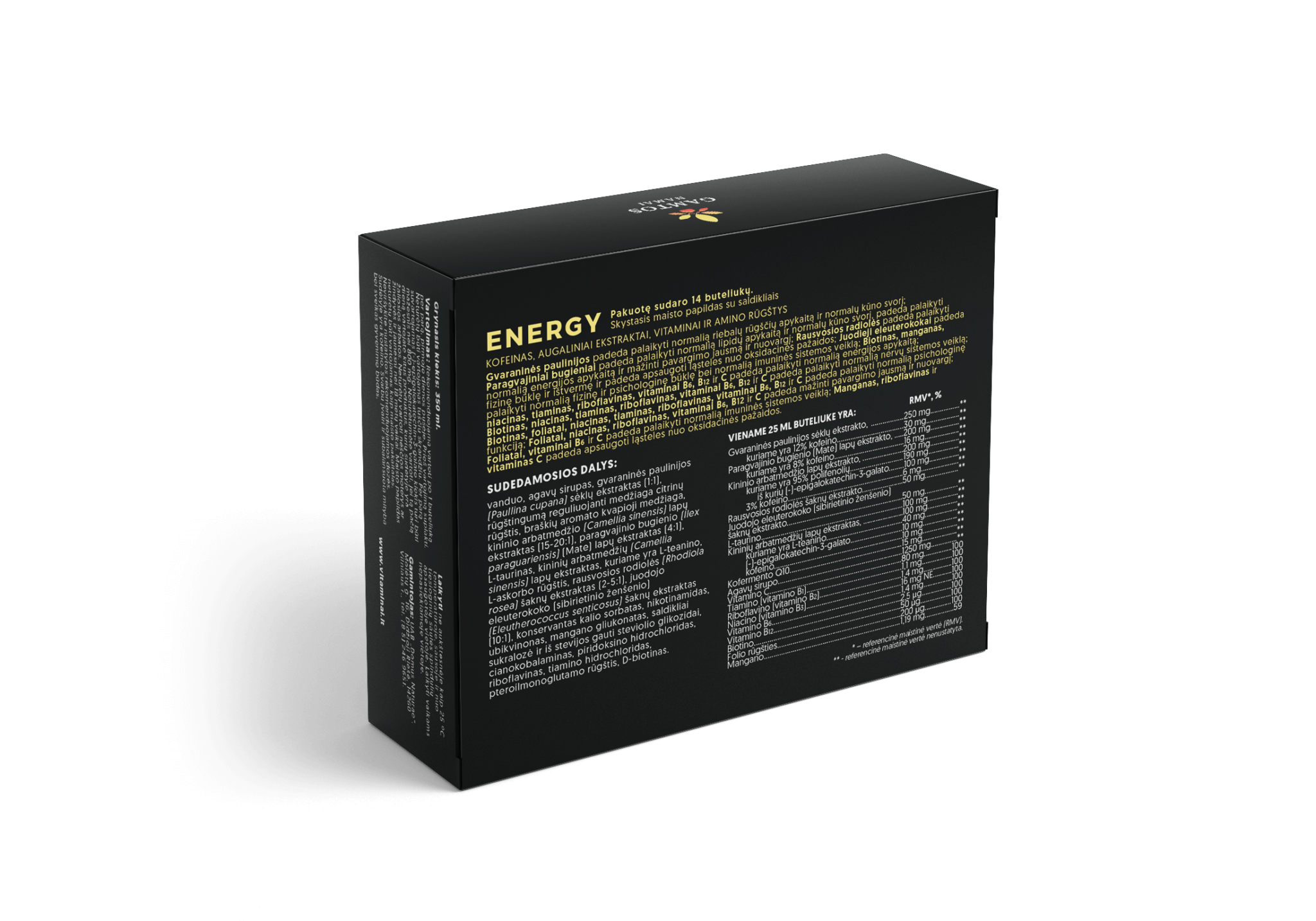 GAMTOS NAMAI, skystasis  ENERGY SHOTS, 25 ml x 14 vnt.