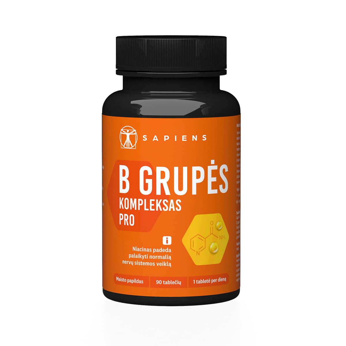 SAPIENS B grupės kompleksas PRO, 90 tablečių