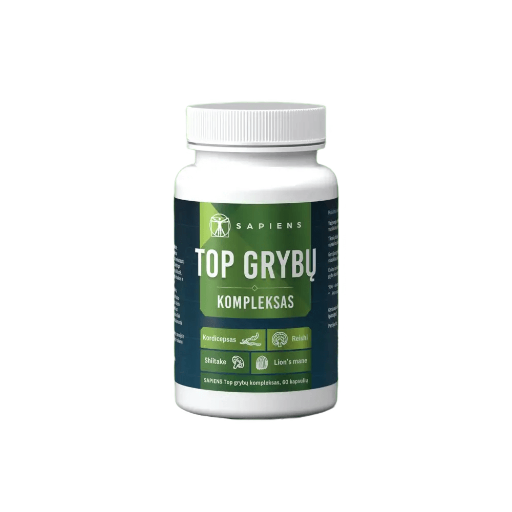 SAPIENS, Top grybų kompleksas, 60 kapsulių