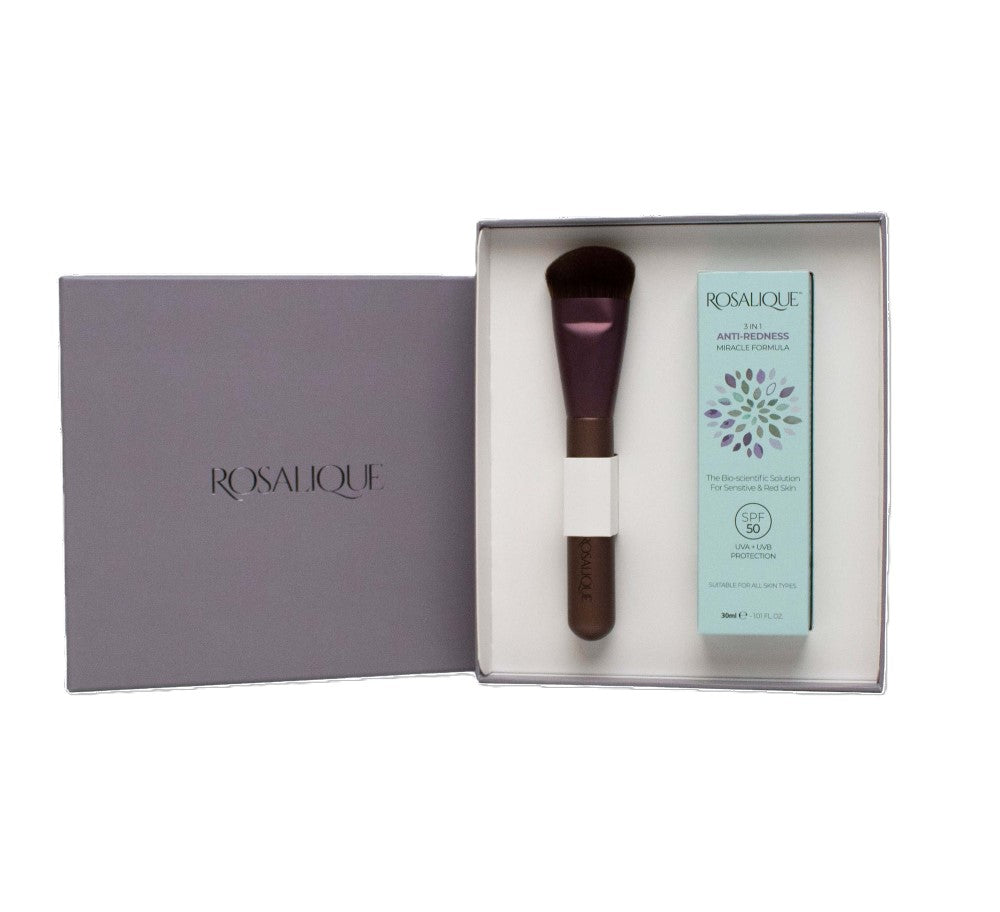 ROSALIQUE rinkinys dėžutėje - kremas veidui 30 ml ir šepetėlis 1 vnt