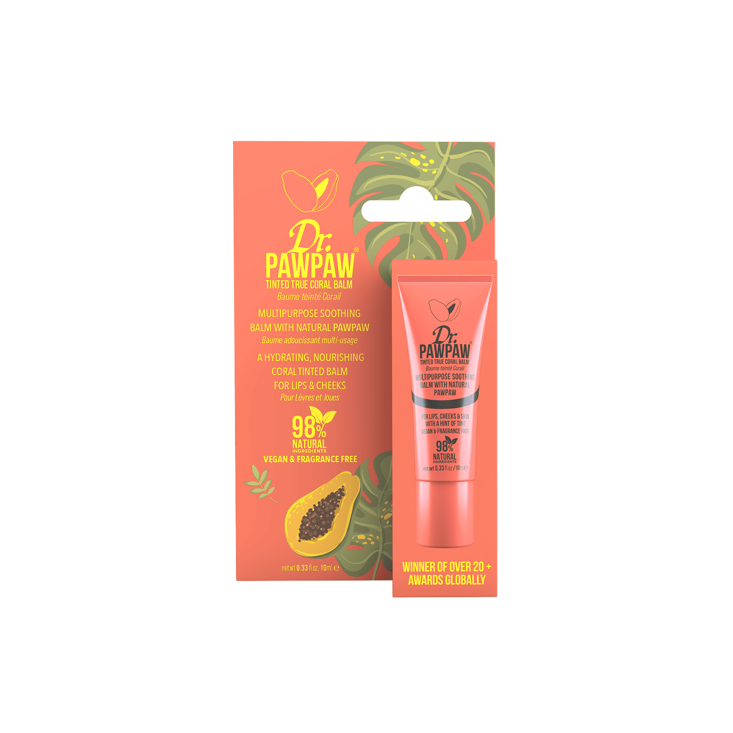 Dr.PAWPAW True Coral lūpų balzamas 10ml