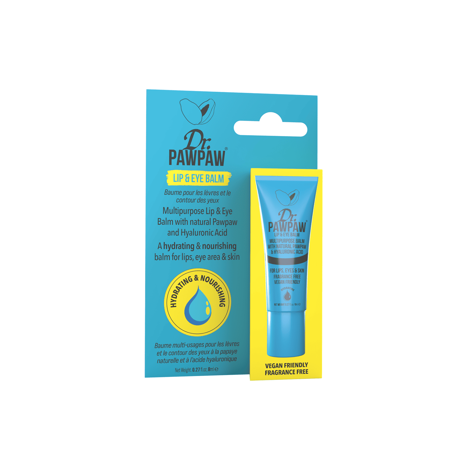 Dr.PAWPAW Hyaluronic Lip and Eye lūpų ir akių balzamas su hialuronu 8ml