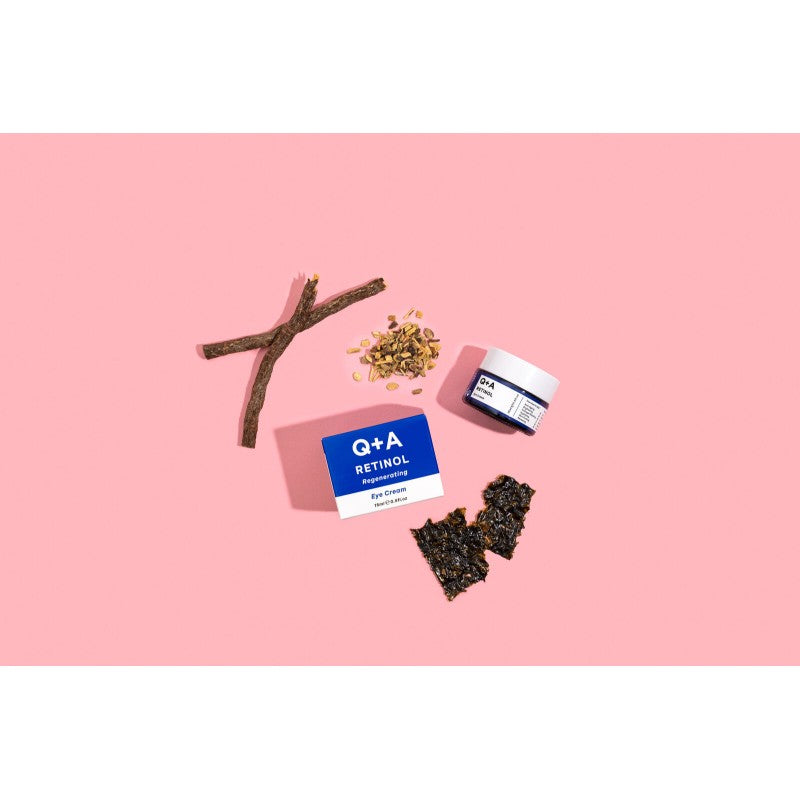 Q+A, Retinol Regenerating Eye Cream Paakių kremas su retinoliu, 15ml