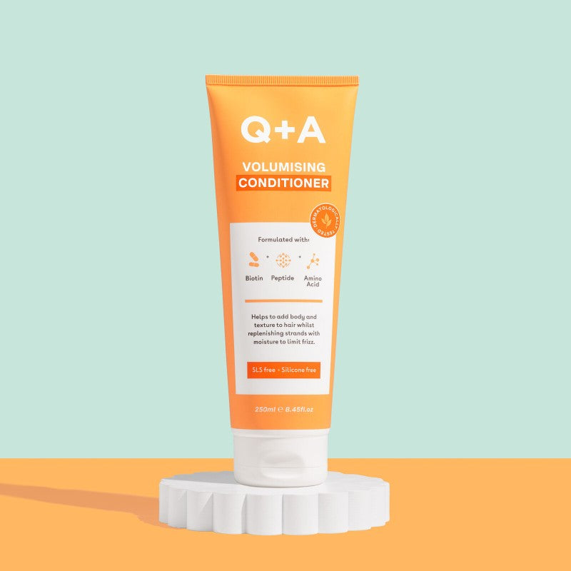 Q+A, Volumising Conditioner Apimties suteikiantis kondicionierius su biotinu, 250ml