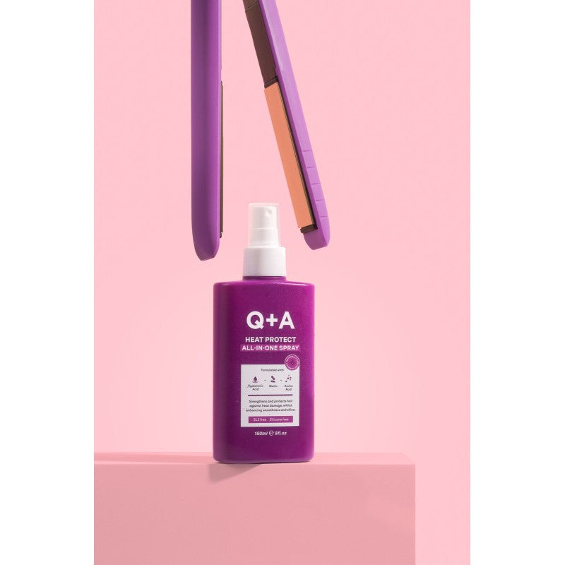 Q+A, Heat Protect All-In-One Spray Nuo karščio saugantis purškiklis, 150ml
