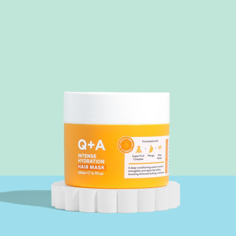 Q+A, Intense Hydration Hair Mask Intensyviai drėkinanti plaukų kaukė, 200ml