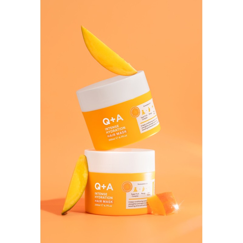 Q+A, Intense Hydration Hair Mask Intensyviai drėkinanti plaukų kaukė, 200ml