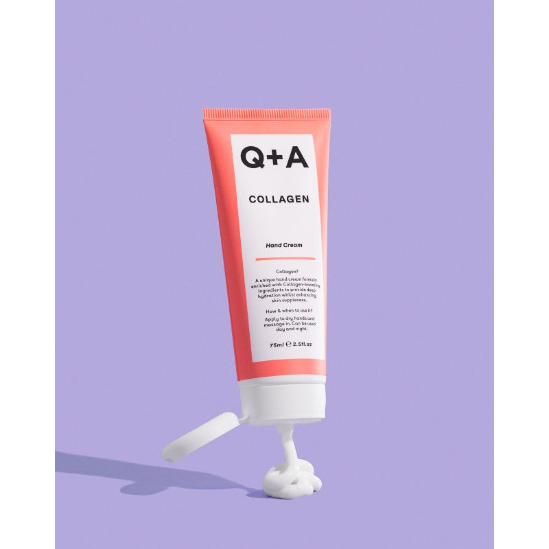 Q+A, Collagen Hand Cream Rankų kremas su kolagenu, 75ml