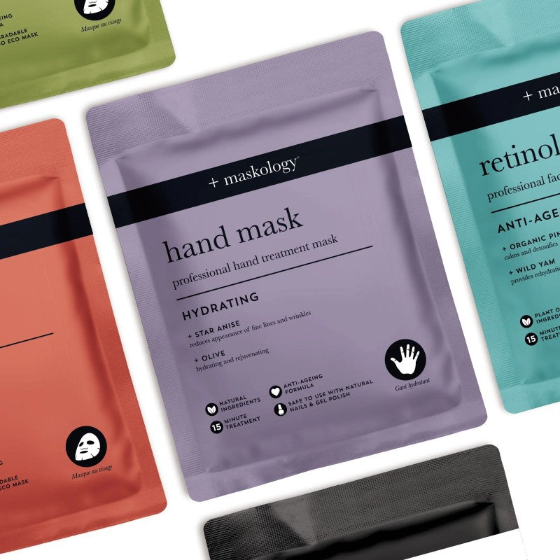 MASKOLOGY, HAND MASK Professional Hand Glove Rankų kaukė-pirštinės, 1 pora