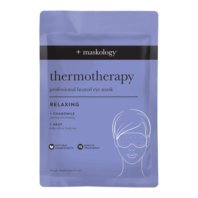 MASKOLOGY, THERMOTHERAPY Heated Eye Mask Šildanti lakštinė paakių kaukė, 16g