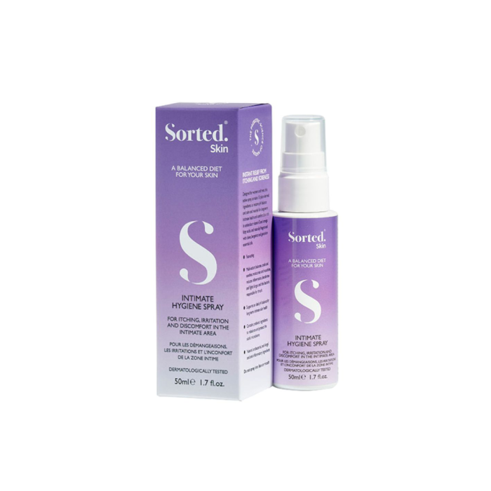 SORTED SKIN, intymios higienos purškiklis su prebiotikais, 50 ml