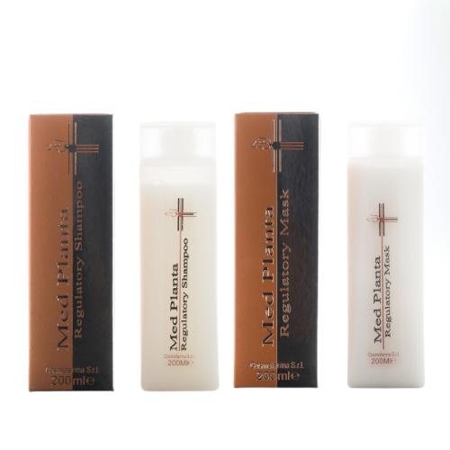 COSMOFARMA, Plaukų šampūno ir kaukės rinkinys MED PLANTA 200+200ml