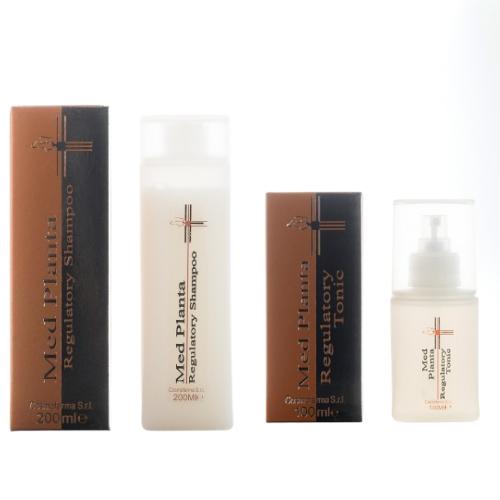 COSMOFARMA, plaukų šampūno ir toniko rinkinys MED PLANTA, 200+100 ml