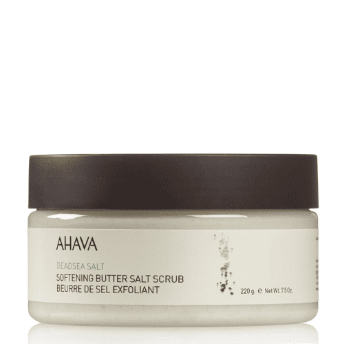 AHAVA, deadsea salt minkštinamasis sviestinis druskos šveitiklis, 220 g
