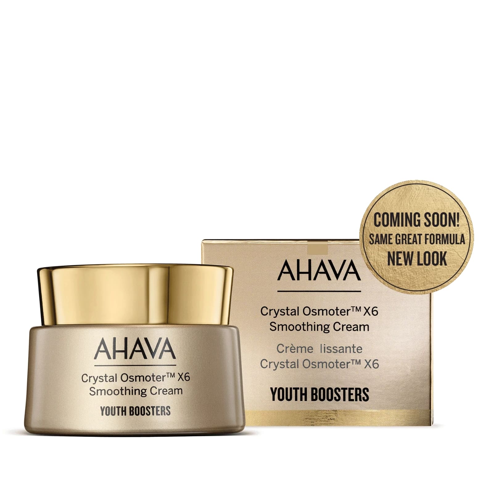 AHAVA, youth boosters crystal osmoter™ x6 odos tekstūrą gerinantis veido kremas, 50 ml