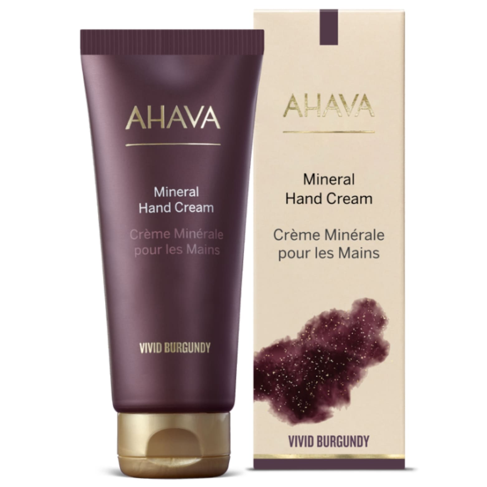 AHAVA, mineral vivid burgundy rankų kremas, 100 ml