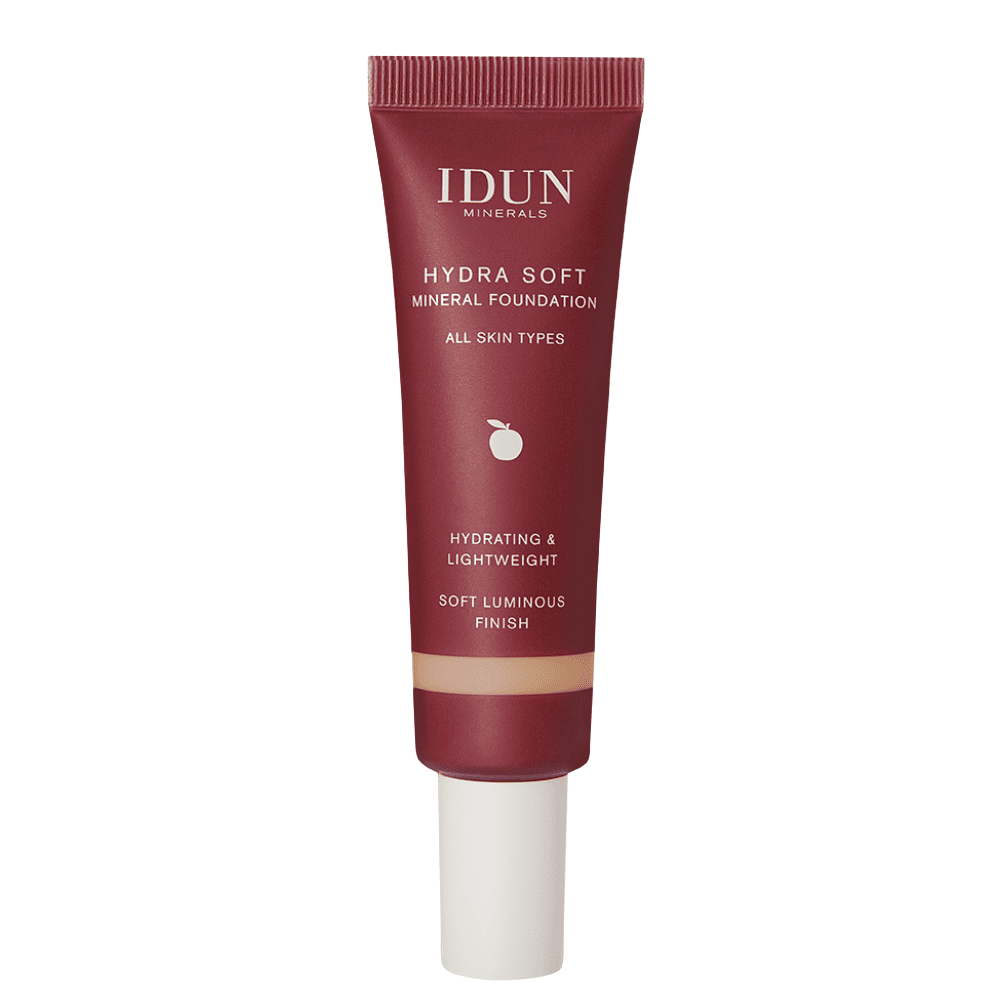 IDUN Minerals Hydra Soft skystas mineralinis makiažo pagrindas, 30 ml