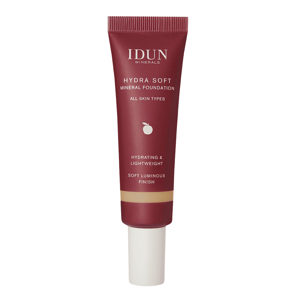IDUN Minerals Hydra Soft skystas mineralinis makiažo pagrindas, 30 ml