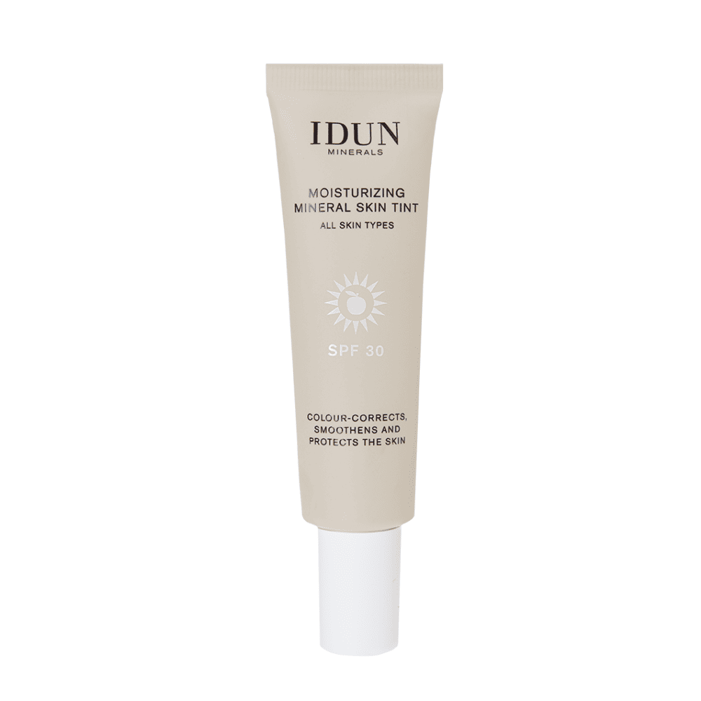 IDUN Minerals SKIN TINT drėkinamasis veido kremas su atspalviu SPF 30, 27 ml