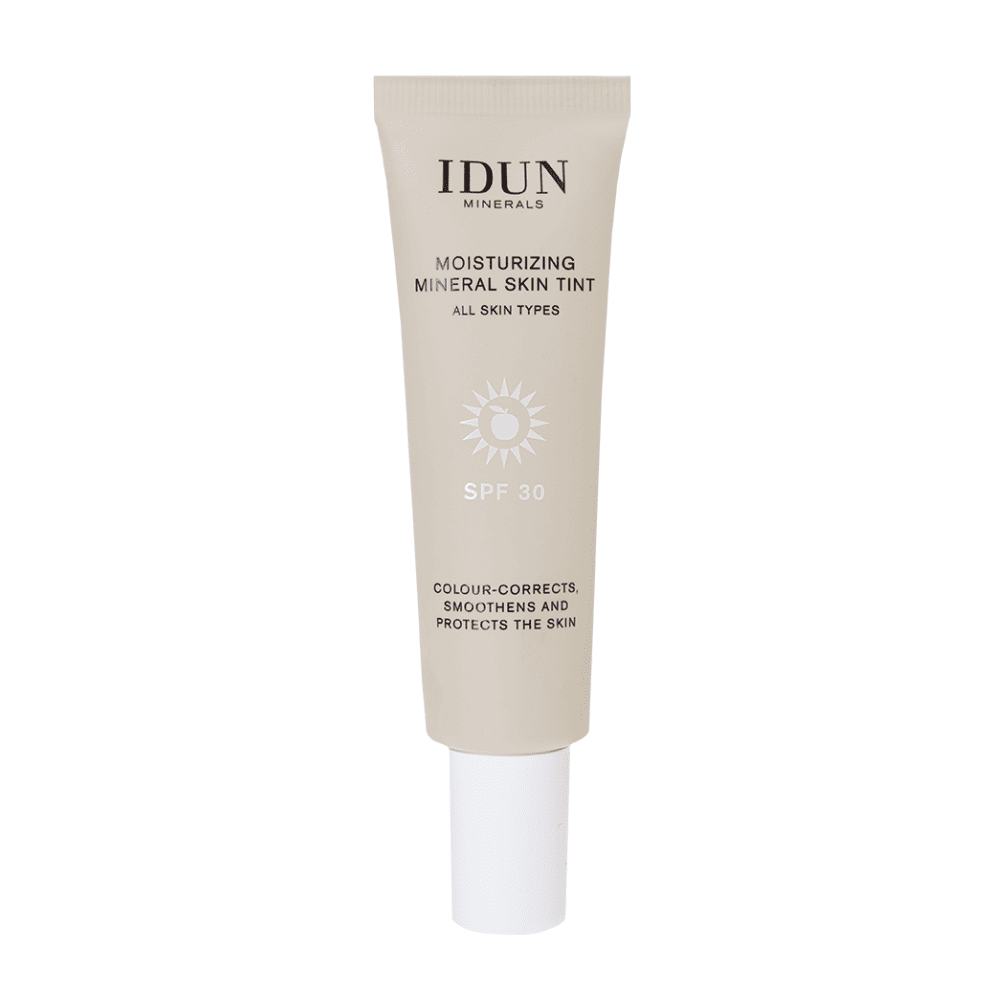 IDUN Minerals SKIN TINT drėkinamasis veido kremas su atspalviu SPF 30, 27 ml