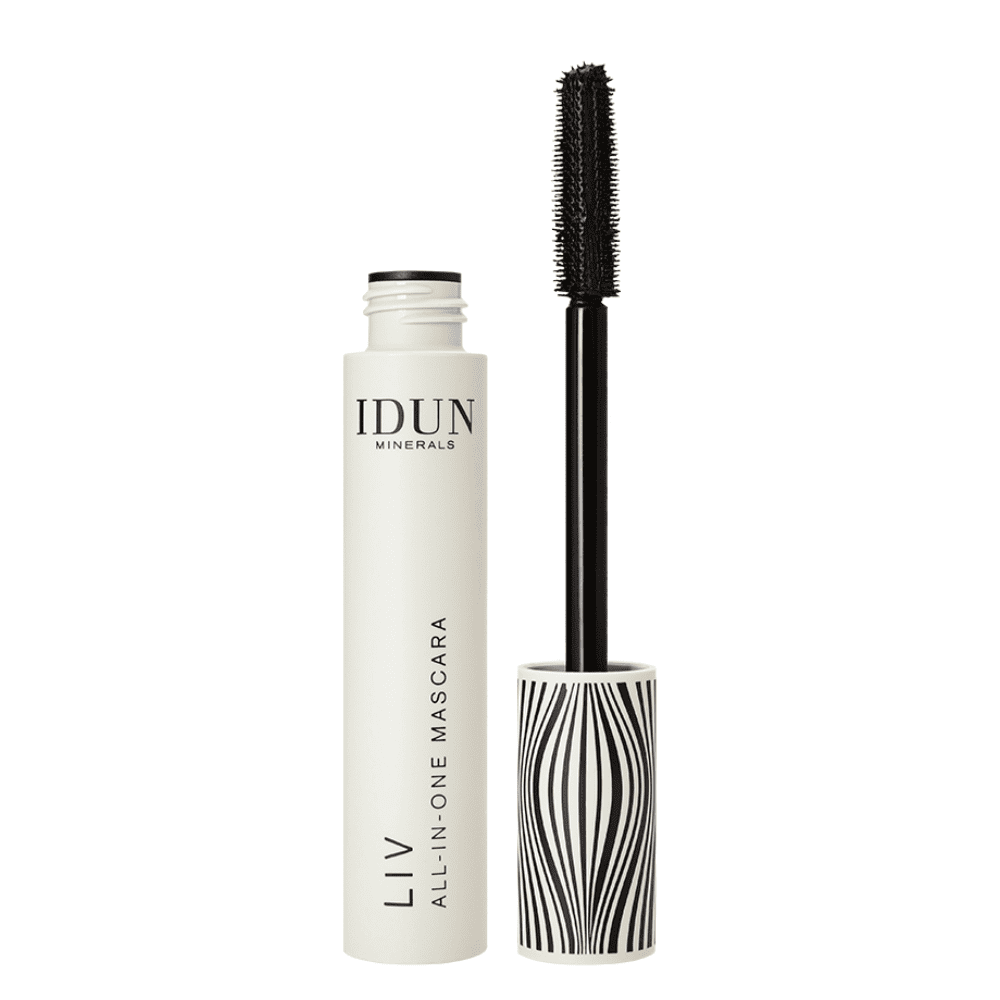 IDUN Minerals apimties suteikiantis ilginantis ir riečiantis blakstienų tušas All in One LIV Nr. 5014, 12 ml